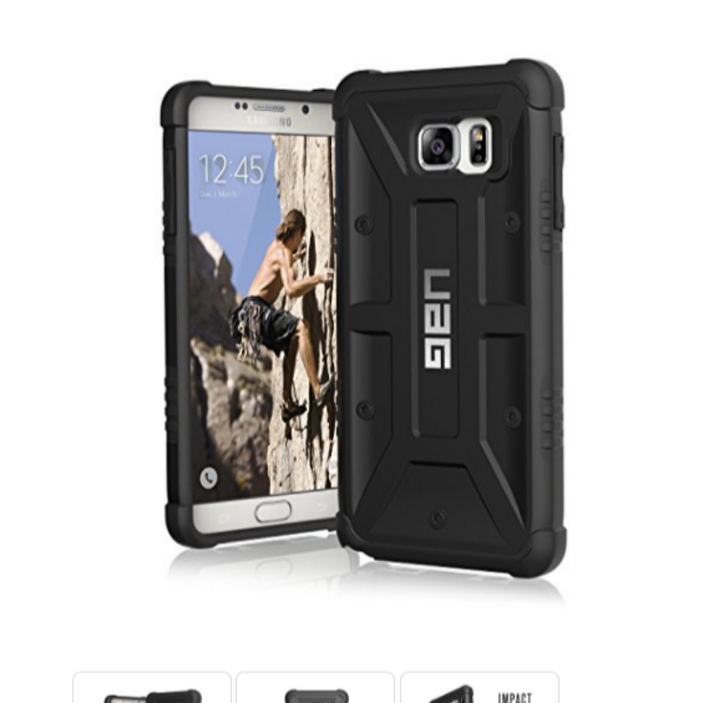 URBAN ARMOR GEAR [UAG Samsung Galaxy Note 5 Feather-Light Composite [Black] Mili
